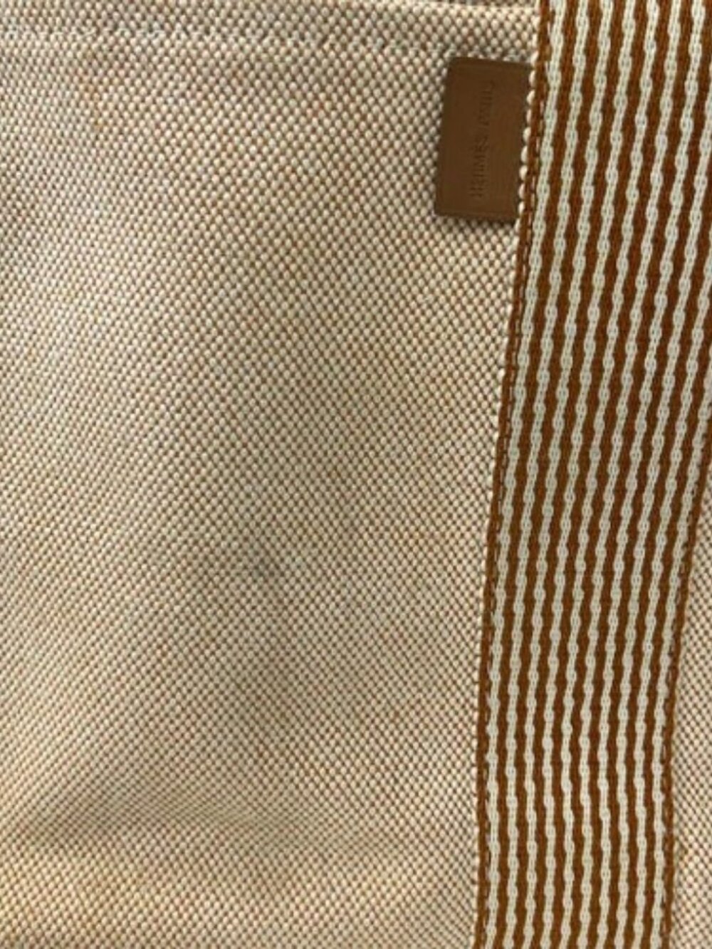 HERMES New Fourre Tout Tote MM - Orange White Toile H None Tote Bag - Picture 13 of 13